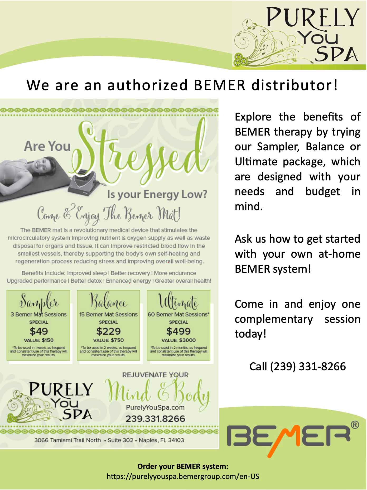 Change Your Life with Bemer Technology | Purely You Spa